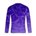 thumbnail image 4 of DPTALR George Men's Fashion Casual Printed Sports Long Sleeve Round Neck Shirts,Dark Blue,Big and Tall Men XXL, 4 of 5