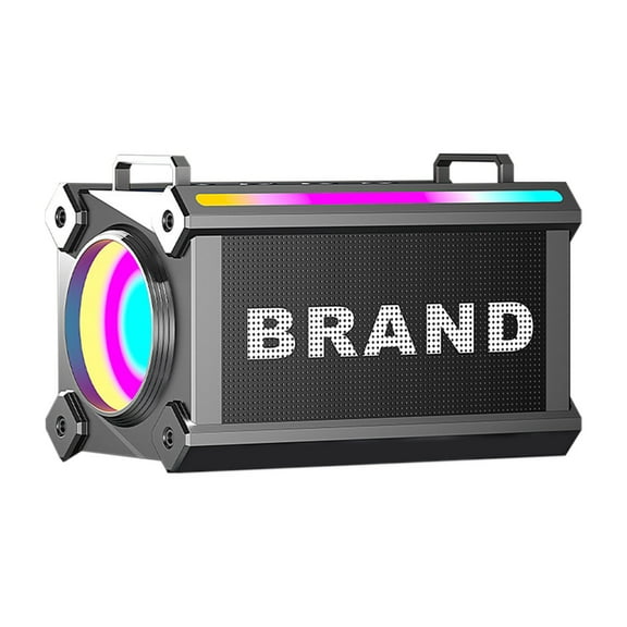 Portable Strap Speaker With Bass, High Volume Wireless Bluetooth Speaker, Outdoor Boombox With Shoulder Strap, Durable & Stylish, Ideal For Camping Beach & Parties, Long Playtime