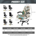 thumbnail image 7 of Xoenoiee Boho Mandala Hummingbird Print Computer Office Chair Cover Stretchable Cloth Polyester Universal Desk Task Chair Chair Covers Stretch Rotating Chair Slipcover, L, 7 of 7