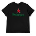 thumbnail image 5 of Men's Comfy Short Sleeve Crew Neck Tee -Heineken Beer Print 4 T-shirt for It can be worn in all four seasons, 5 of 5