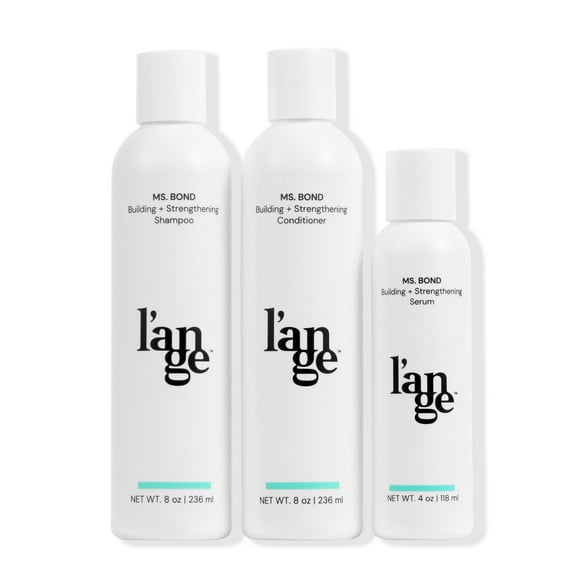 L'ANGE HAIR Ms. Bond System | Sulfate &amp; Paraben-Free Serum, Shampoo And Conditioner Set | Bond Repair for Damaged Hair | Hydrates, Reduces Frizz, Restores Strength | 3-in-1 Bundle Pack