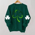 thumbnail image 3 of Camisetas de Cuello Redondo para las Mujeres San Patricio de la Moda Impresa Manga Larga Suéter, Suéter de Poliéster Casual Suéteres de Invierno para las Mujeres, 3 of 5