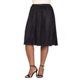 thumbnail image 4 of Plus Size Accordion Pleated A Line Midi Skirt, 4 of 9