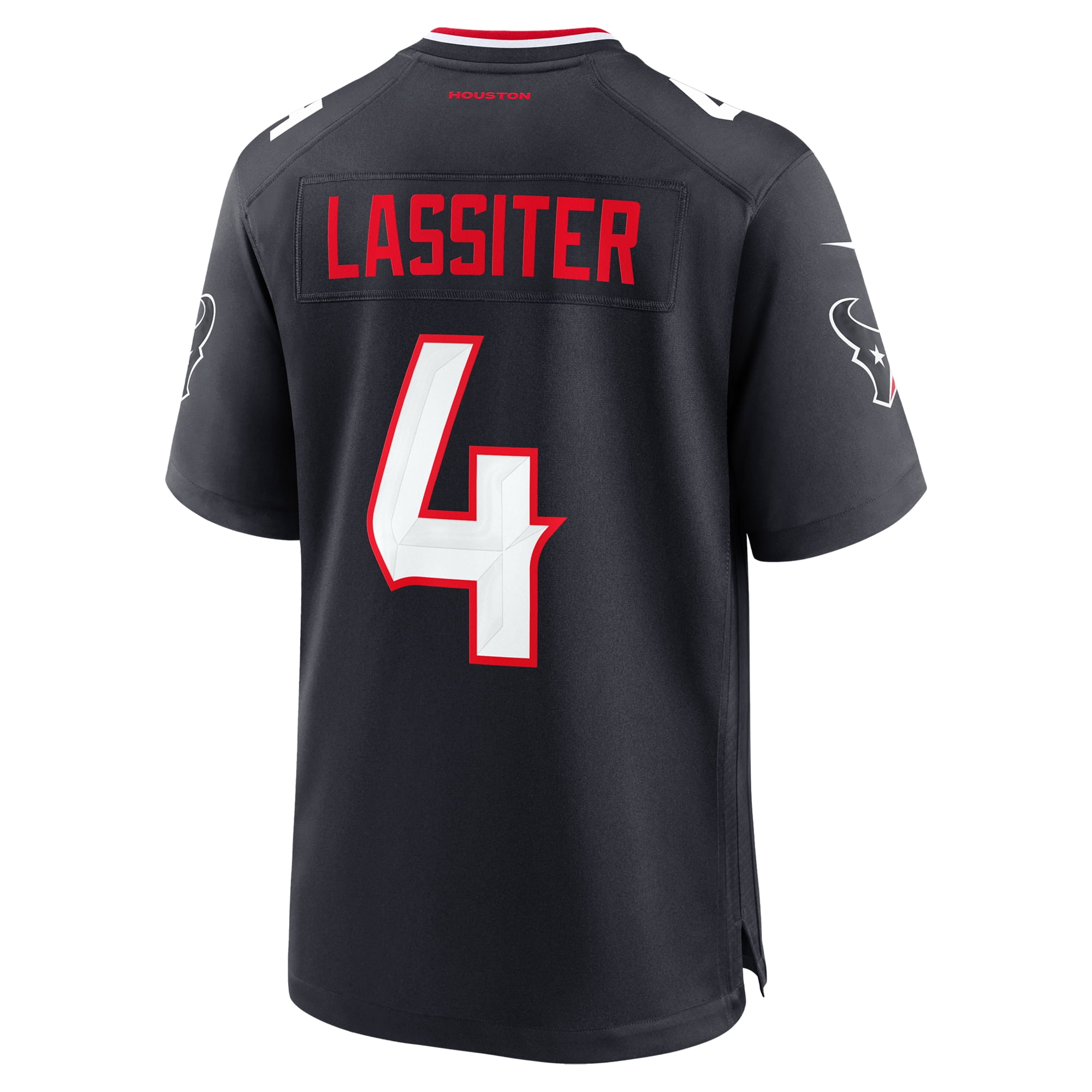 Men's Nike Kamari Lassiter Navy Houston Texans Team Game Jersey
