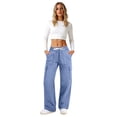 thumbnail image 6 of DORKASM Cargo Pants for Women 28"/30" Lightweight Quick Dry Casual Travel Pants Work Hiking Outdoor Trousers with Pockets Blue S, 6 of 6