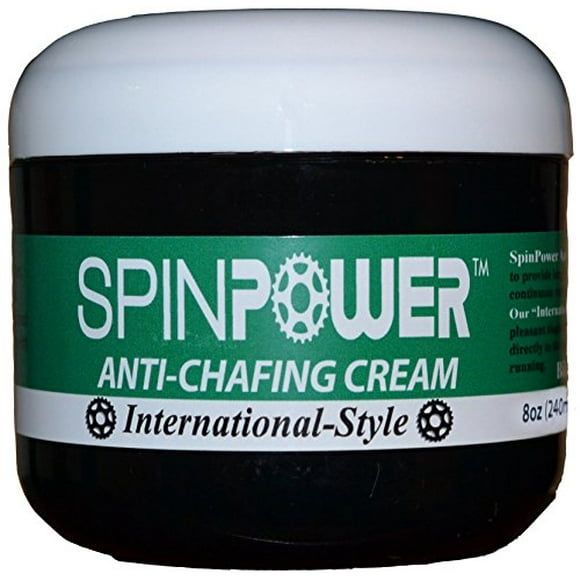 SpinPower Crème de Chamois Anti-Irritation de Style International Naturel - 8 Onces - Fabriqué aux États-Unis