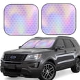 thumbnail image 2 of Picia Fish Scale1 2 Piece Car Windshield Sun Shade Foldable | Foldable Sun Shield for Front Window Blocks UV Rays and Keeps Your Vehicle Cool-Small, 2 of 7