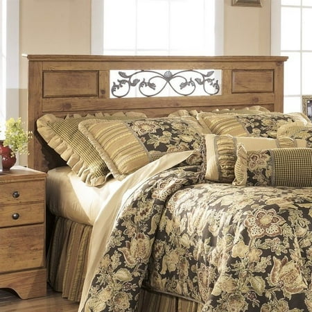 - Ashley Bittersweet Wood Full Queen Panel Headboard in Light Brown