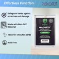 thumbnail image 2 of Portacartas de máxima protección magnético ultratransparente, paquete de 10, 2 of 7