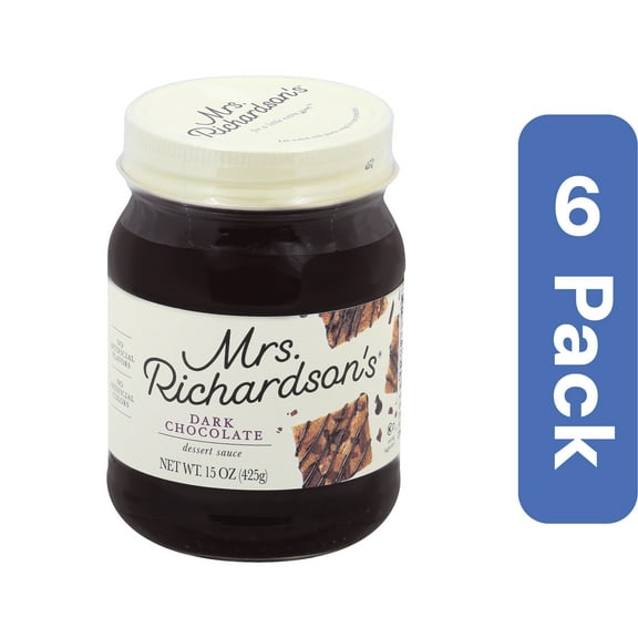 Mrs. Richardson's Dark Chocolate Topping 15 oz (Pack of 6)