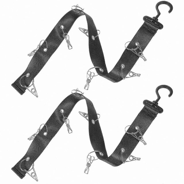 Portable Drying Rack for Sports Gear - 2-Pack with Hanging Strap and Cloth Storage