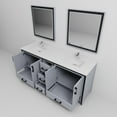 thumbnail image 7 of Ziva 80 in W Dark Grey Double Vanity, Cultured Marble Top, Faucet Set and 30 in Mirrors, 7 of 7