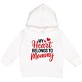 thumbnail image 2 of Inktastic My Heart Belongs to Mommy with Red Hearts Toddler Hoodie, 2 of 4
