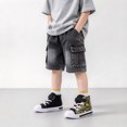 thumbnail image 7 of FUNCOO PLUS Toddler Kids Light Up Sneakers Boys High Top Canvas Shoes, Size 1, 7 of 7