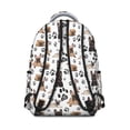 thumbnail image 3 of French Bulldog Footprint Backpack for School,Cute School Bag,Schoolbag with Adjustable Shoulder Straps & Padded Back,15.3"x11"x7.1".﻿, 3 of 6
