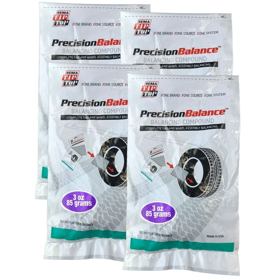 Rema 4 PrecisionBalance 3 oz Tire Balance Beads Kits (12 Ounces) Drop in Bags