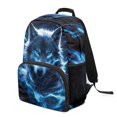 thumbnail image 2 of Uorisanigo Kids Backpack for Boys 6-12, 17 Inch Casual Lightning Wolf Print Sports Daypack with Front Zipper Pocket, Great for School, Hiking and Outdoor Activities, 2 of 7