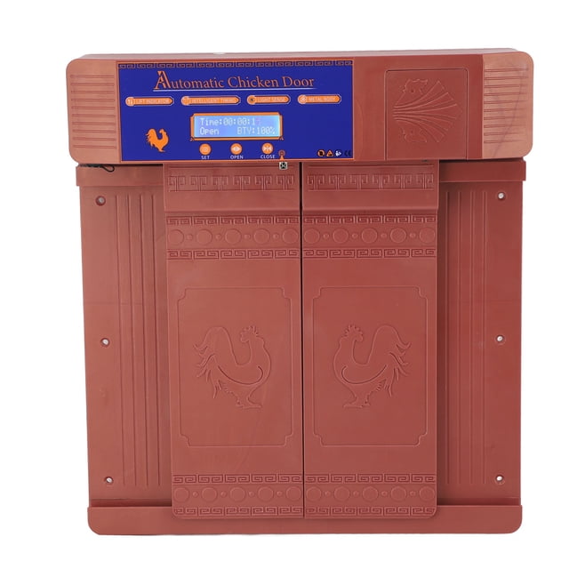 Puerta Solar Para Gallinero, Puerta Automática Con Temporizador Y Sensor De Luz, Sensible Al Tacto, Funciona Con Energía Solar, IP45 A Prueba De Agua, Para Pollos, Patos, Gansos