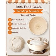 Tegance Sourdough Bread Baking Supplies, Sourdough Starter Kit, Bread Proofing Basket, Bread Making Tools Kit, Sour Dough Kit Tools, Sourdough Proofing Basket, Sourdough Kit Gifts for Bakers