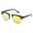 Black/Yellow, variant on Newbee Fashion - "Justin" Kids Vintage Fashion Sunglasses with Flash Lens