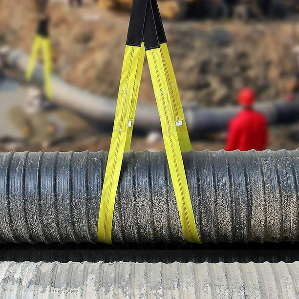 Eslinga de elevación de carga y carga de ingeniería de alto rendimiento con  bucles planos - Eslinga de carga con clasificación tipo 3, clase 7, 2  piezas | Walmart en línea