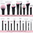 thumbnail image 3 of Set de brochas de maquillaje Bueart Design Pro Deluxe de 18 piezas con soporte, 3 of 6