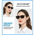 thumbnail image 2 of OCCI CHIARI 1.75 Reading Sunglasses Women Trendy Reader Sun Glasses 1.0 1.25 1.5 1.75 2.0 2.25 2.5 2.75 3.0 3.5 4.0 5.0 6.0 (Tortoise)UV401 Protection Anti Blue Light Outdoors Arylic Lens, 2 of 6
