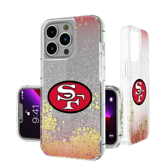 San Francisco 49ers Linen Logo iPhone Glitter Case