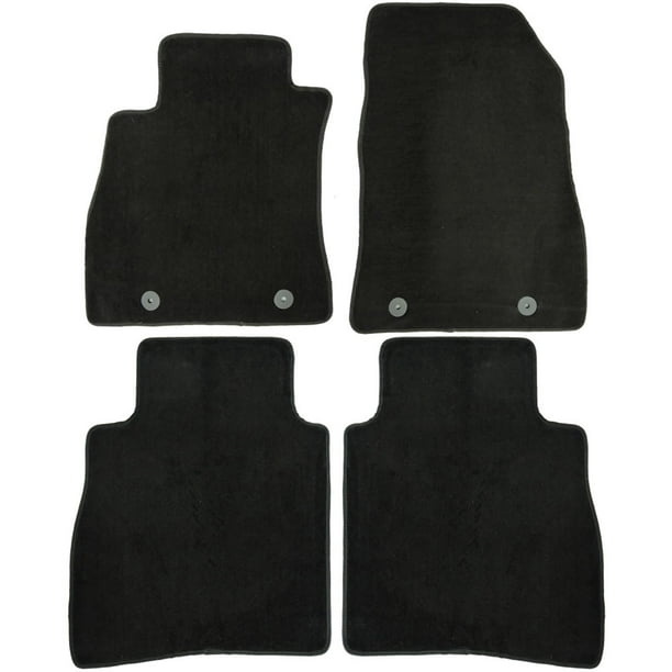 UAA Customfit Black Carpet Car Floor Mats Set for Nissan Sentra 2013