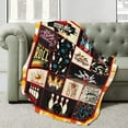 thumbnail image 2 of Bowling Flannel Fleece Bed Blanket Throw Blankets Lightweight Cozy for Bedroom All Season Sofa Decor Gift 40x50, 2 of 6