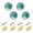 Boats in Turquoise Sea, variant on WEIYEKO 4 Pack Kitchen Cabinet Knobs Round Zinc Drawer Pulls, Cute Cat Flying in Sky