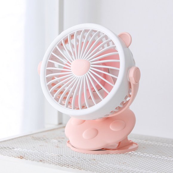 USB Fan, Portable Clip on Fan USB Rechargeable for Travel Stroller Outdoor Camping Baby Carriage Fan Desk Fan