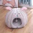 thumbnail image 3 of DOLITY Cat Bed Warm Machine Washable Cave Non-Slip Cozy Sleeping for Kitten Pet Floor, 3 of 7