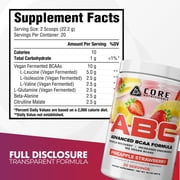 Core Nutritionals ABC Advanced BCAA Supplement 20 Servings (Patriot Pop)