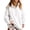 #02 White, variant on Womens Ruffle Button Henley Sweatshirt, Oversized Mock Neck Long Sleeve Soft Casual Lounge Pullover Top for Fall Winter Daily Wear,XL,White