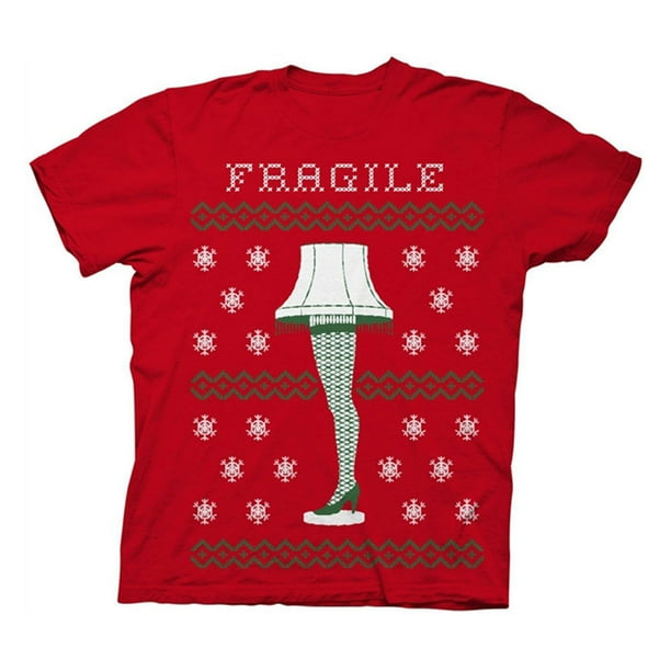 Ripple Junction A Christmas Story Fragile Leg Lamp Mens Red TShirt