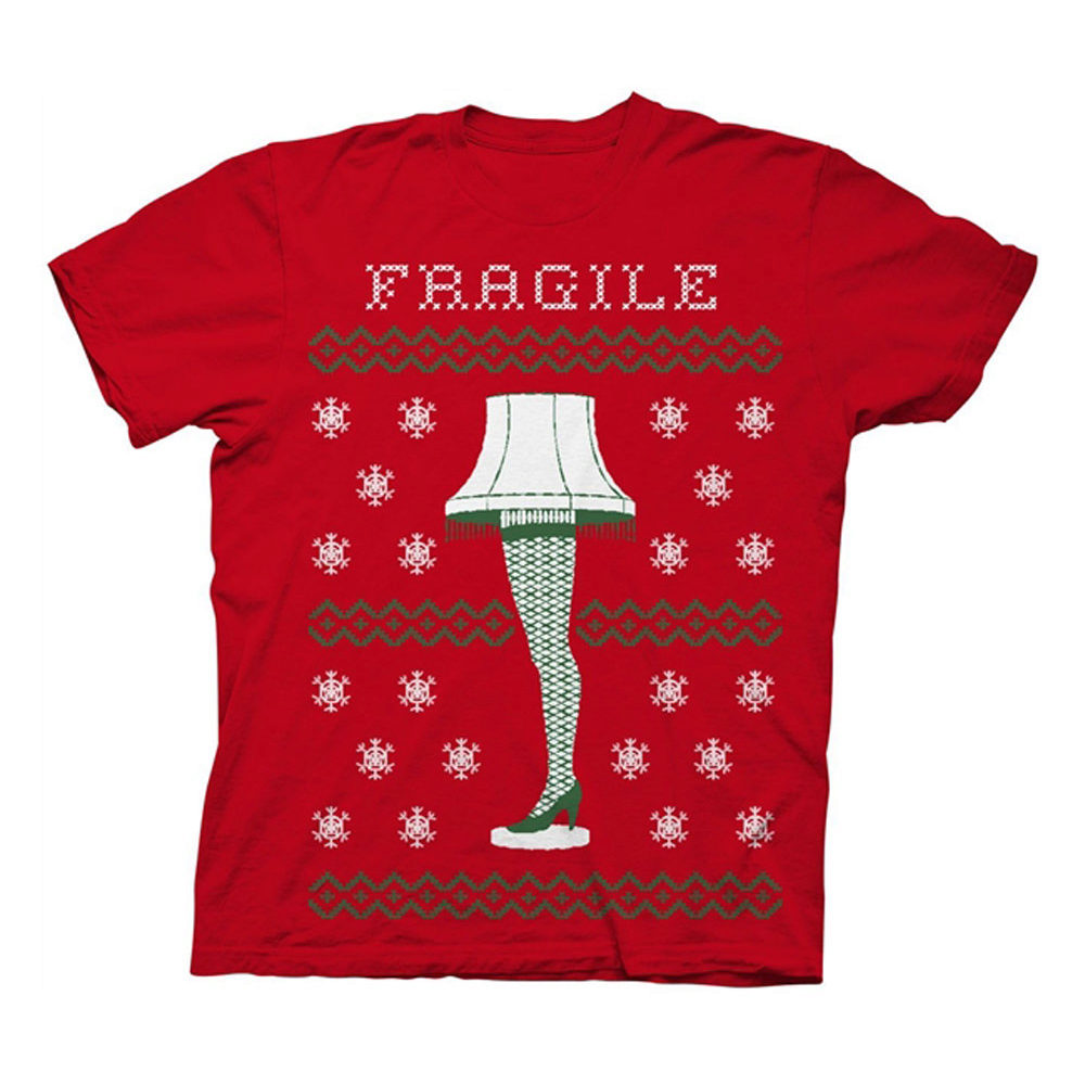 Ripple Junction - A Christmas Story Fragile Leg Lamp Mens Red T-Shirt  M - Walmart.com 