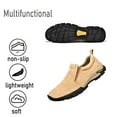 thumbnail image 4 of Mens Classic Loafers Non-slip Casual Walking Shoes Lightweight Outdoor Shoes Breathable Comfortable Work Shoes Yellow 10.5 US, 4 of 7