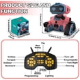 thumbnail image 4 of Toytexx RC Robot Toy for Kids with Remote Control, Gesture Sensing, Programmable Actions, LED Eyes, Music, Dance & Voice Recording, Rechargeable Interactive Robot Gift Ages 3+(Random Color), 4 of 10