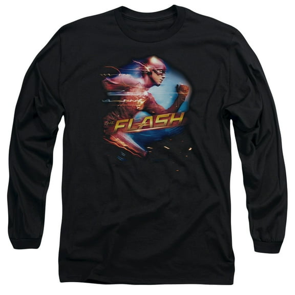 The Flash - Fastest Man - Long Sleeve Shirt - X-Large