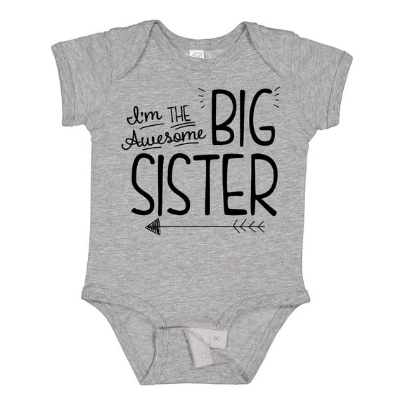 Inktastic I'm the Awesome Big Sister Girls Baby Bodysuit