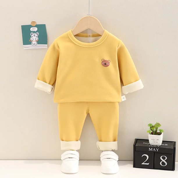 Pijamas de dibujos animados para niños, ropa de dormir de lana de alta calidad, trajes para niños pequeños, regalos de Navidad para bebés de 0 a 5 años