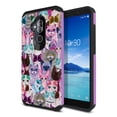 thumbnail image 1 of FINCIBO Purple Hybrid Case Hard Plastic TPU Slim Back Cover for Alcatel 7 Folio 6062W 6", Cat Family, 1 of 7