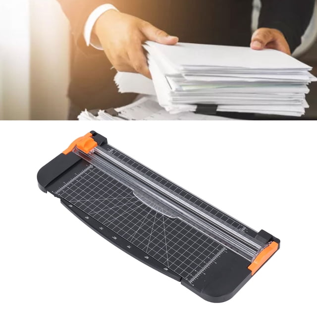 Cortador de Papel de 12 Pulgadas, Recortador Incisivo Cortador de Papel A4 Ligero Con Protección de Seguridad Para Álbumes de Recortes