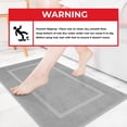 thumbnail image 5 of Cotton Paradise 100% Cotton Bath Mats for Bathroom Floor Set of 2 Pack, 20x34 Soft Absorbent Washable Quick Dry Tub Bathmat, Light Gray, 5 of 7