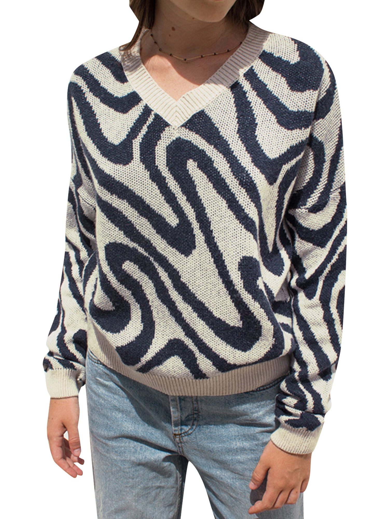 luethbiezx Autumn and Winter Women´s Knitted Sweater High Collar Long Sleeve Top