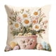 thumbnail image 2 of Funda de almohada de punto de pelo corto | Suave y acogedora, cuadrada y decorativa para sofá cama | Tela de pelusa de 45 x 45 cm, ideal para decoración del hogar, 2 of 6