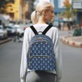 thumbnail image 7 of FORMRS Mini Backpack Purse for Women Quilted Travel Daypack Casual Shoulder Bag, Navy Blue Anchors Pattern, 7 of 7