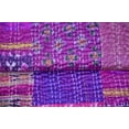 thumbnail image 6 of Marusthali Indian Silk Patchwork Kantha Quilts Handmade Twin Quilt Indian Silk Sari Kantha Quilted Quilt Cover Old Bohemian Vintage Patola Quilt, 6 of 6