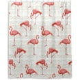 thumbnail image 2 of Flamingo Pattern Shower Curtain Waterproof Washable Bathroom Shower Curtain Polyester Cloth Fabric Bathroom Decor Set with 12 Hooks, 60x72 inches, 2 of 6